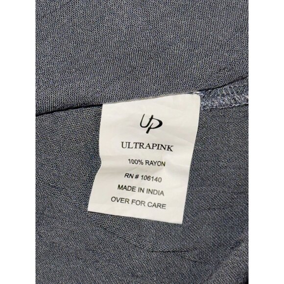 Ultrapink Womens Boho Chic Gray Tunic Top With Beaded Details & Bell Sleeves Siz - Picture 6 of 8